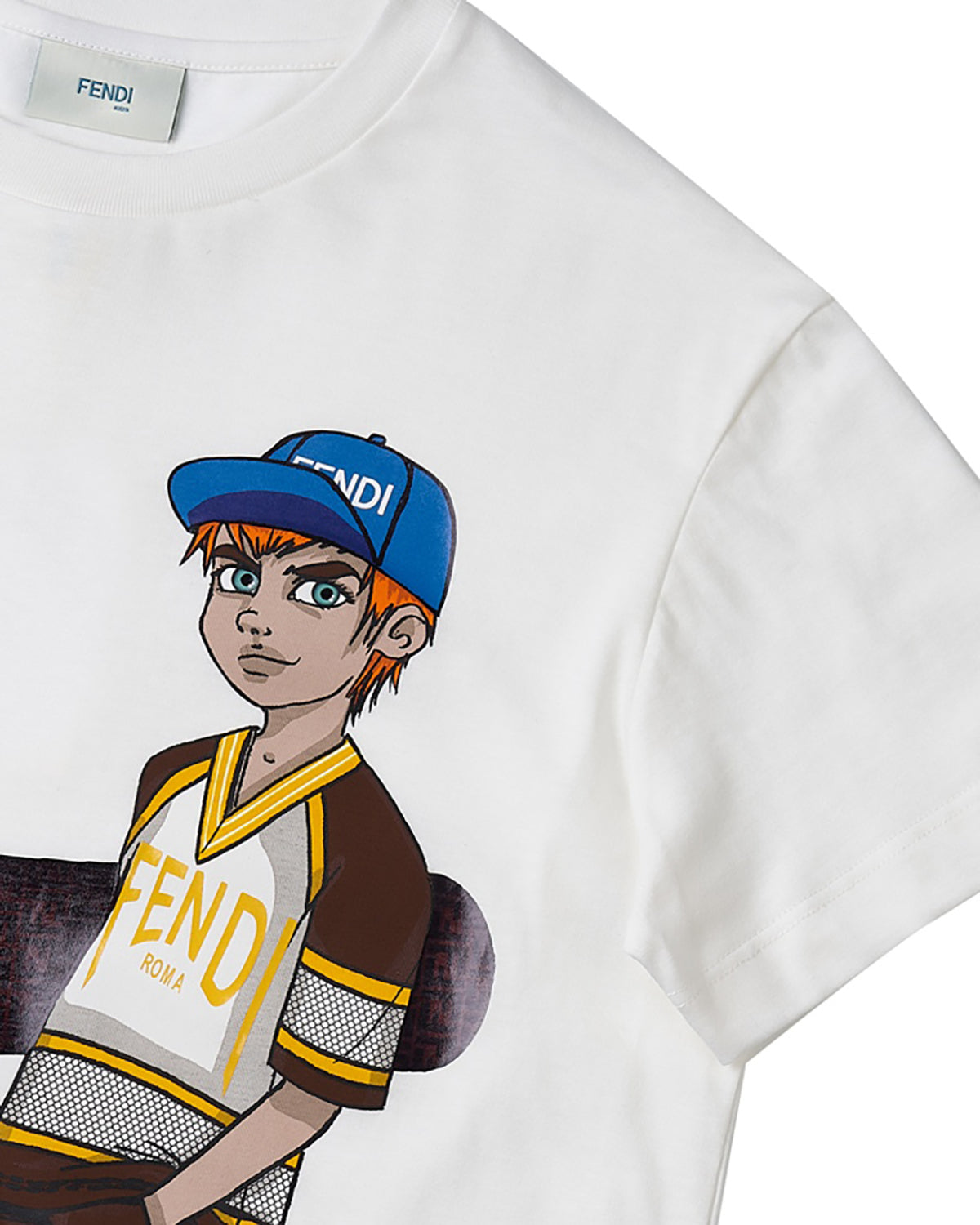 FENDI KIDS PRINTED T-SHIRT