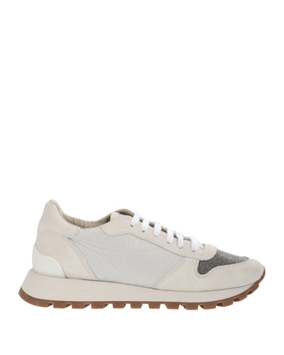 BRUNELLO CUCINELLI WHITE SNEAKERS