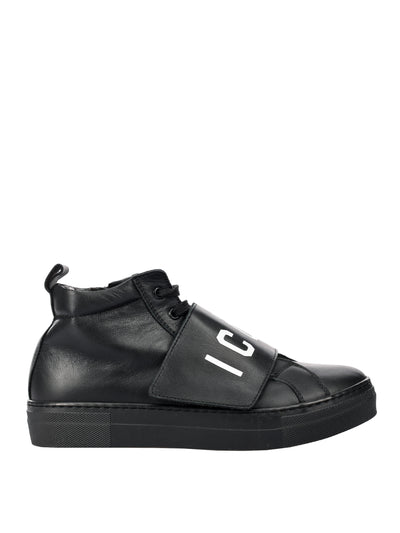 DSQUARED2 KIDS LEATHER SNEAKERS