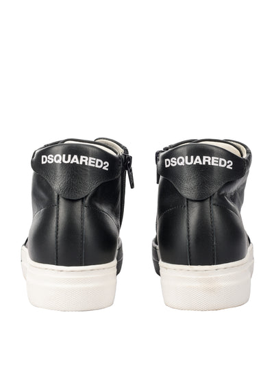 DSQUARED2 KIDS LEATHER SNEAKERS