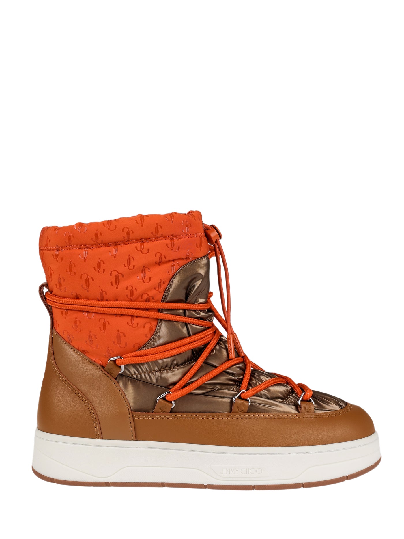 JIMMY CHOO LEATHER SNOW BOOTS