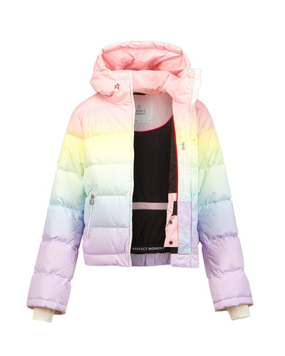 PERFECT MOMENT POLAR FLARE SKI JACKET PASTEL RAINBOW