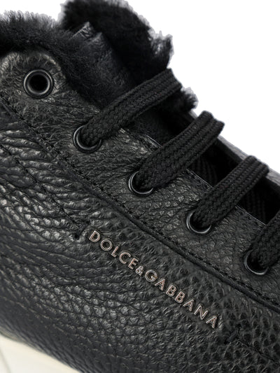 DOLCE & GABBANA KIDS LEATHER SNEAKERS
