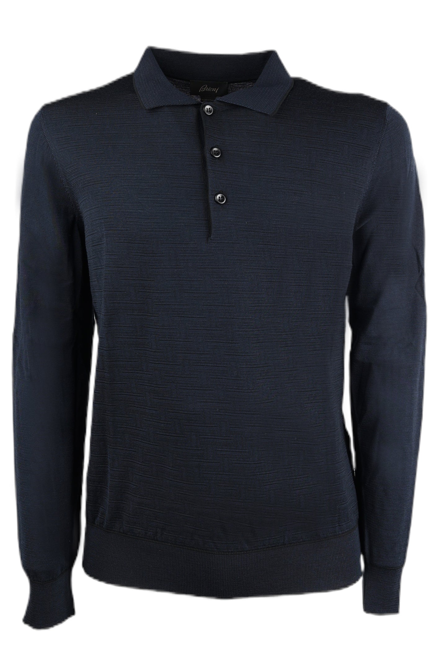 BRIONI LONG SLEEVE POLO