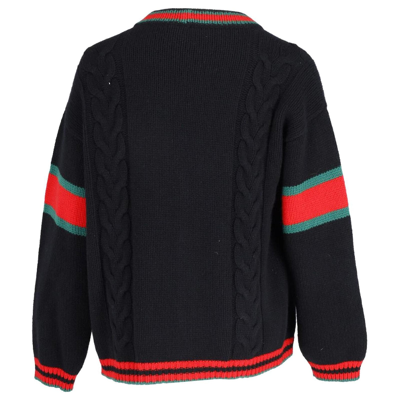 GUCCI OVERSIZE CABLE KNIT CARDIGAN