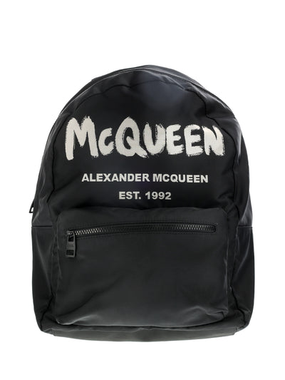 ALEXANDER MCQUEEN BLACK BACKPACK