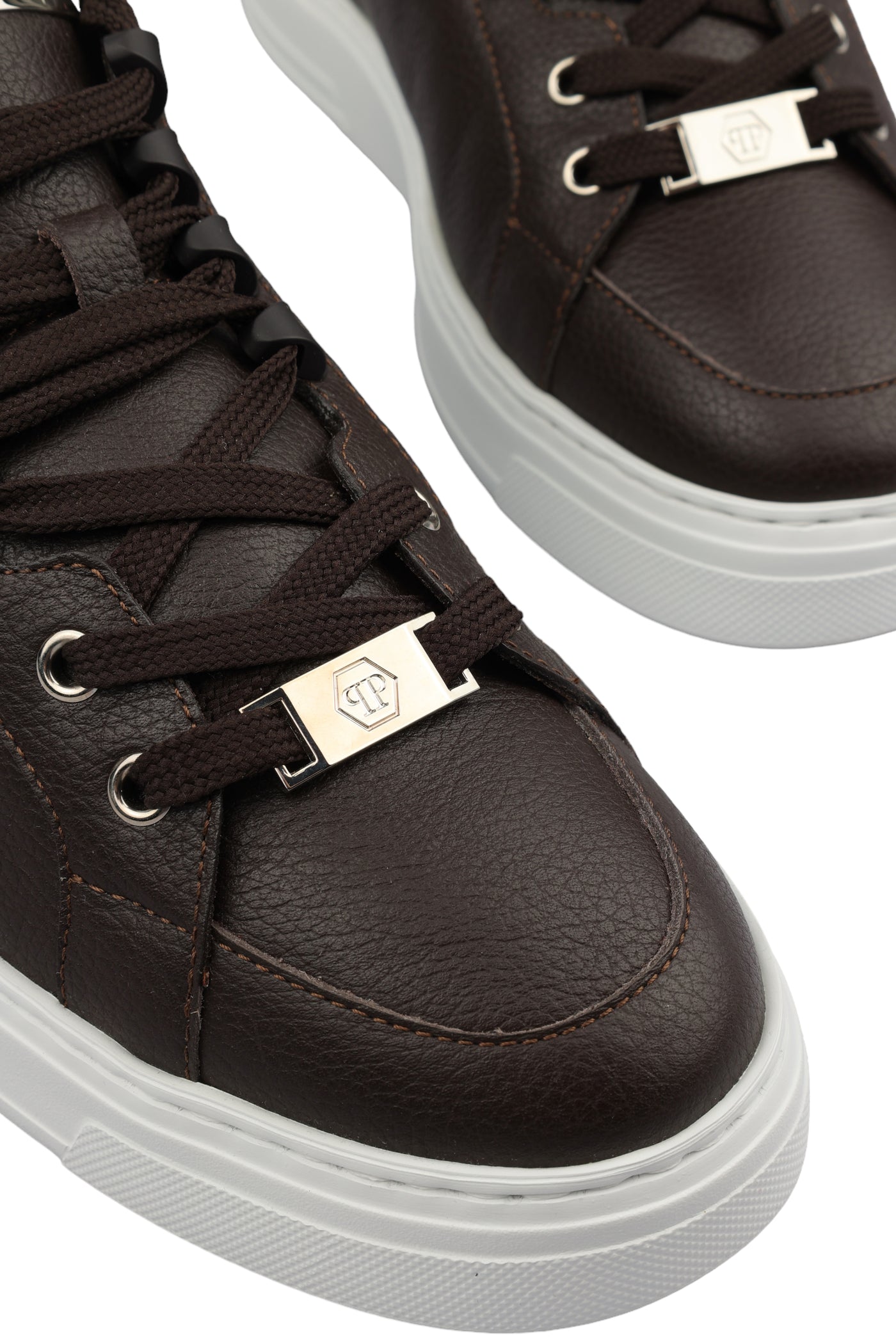 PHILIPP PLEIN LEATHER SNEAKERS