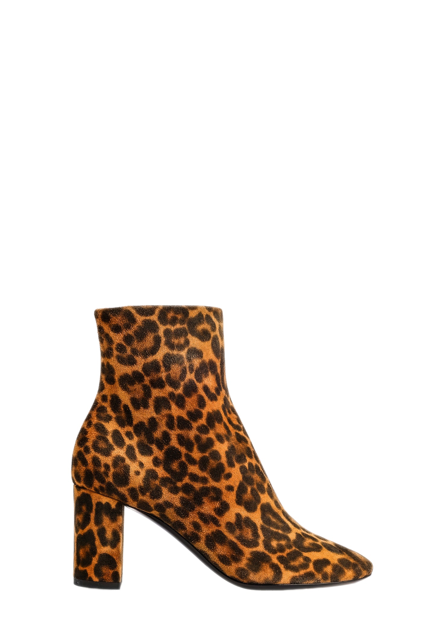 SAINT LAURENT LOU75 LEATHER ANKLE BOOTS