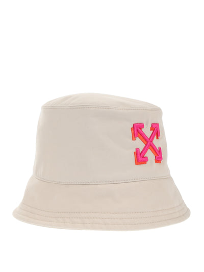 OFF WHITE BEIGE BUCKET HAT