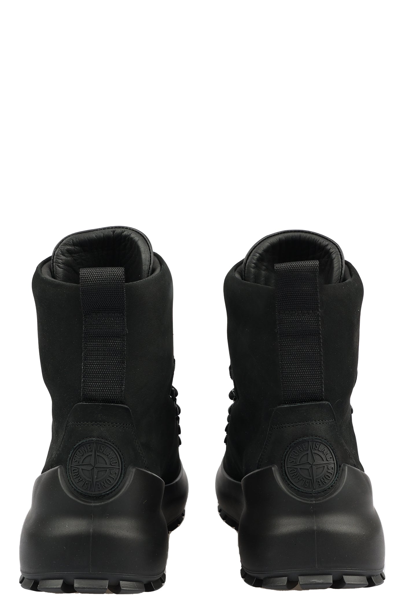 STONE ISLAND LEATHER BOOTS