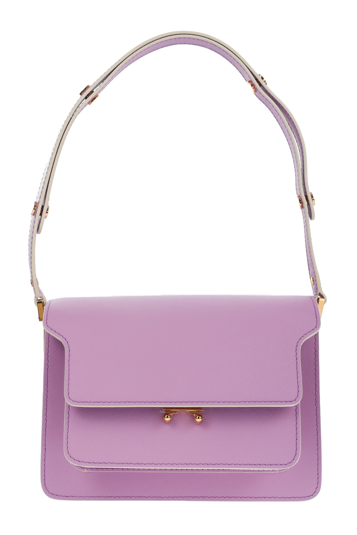 MARNI TRUNK LILAC SHOULDER AND SHOULDER BAG