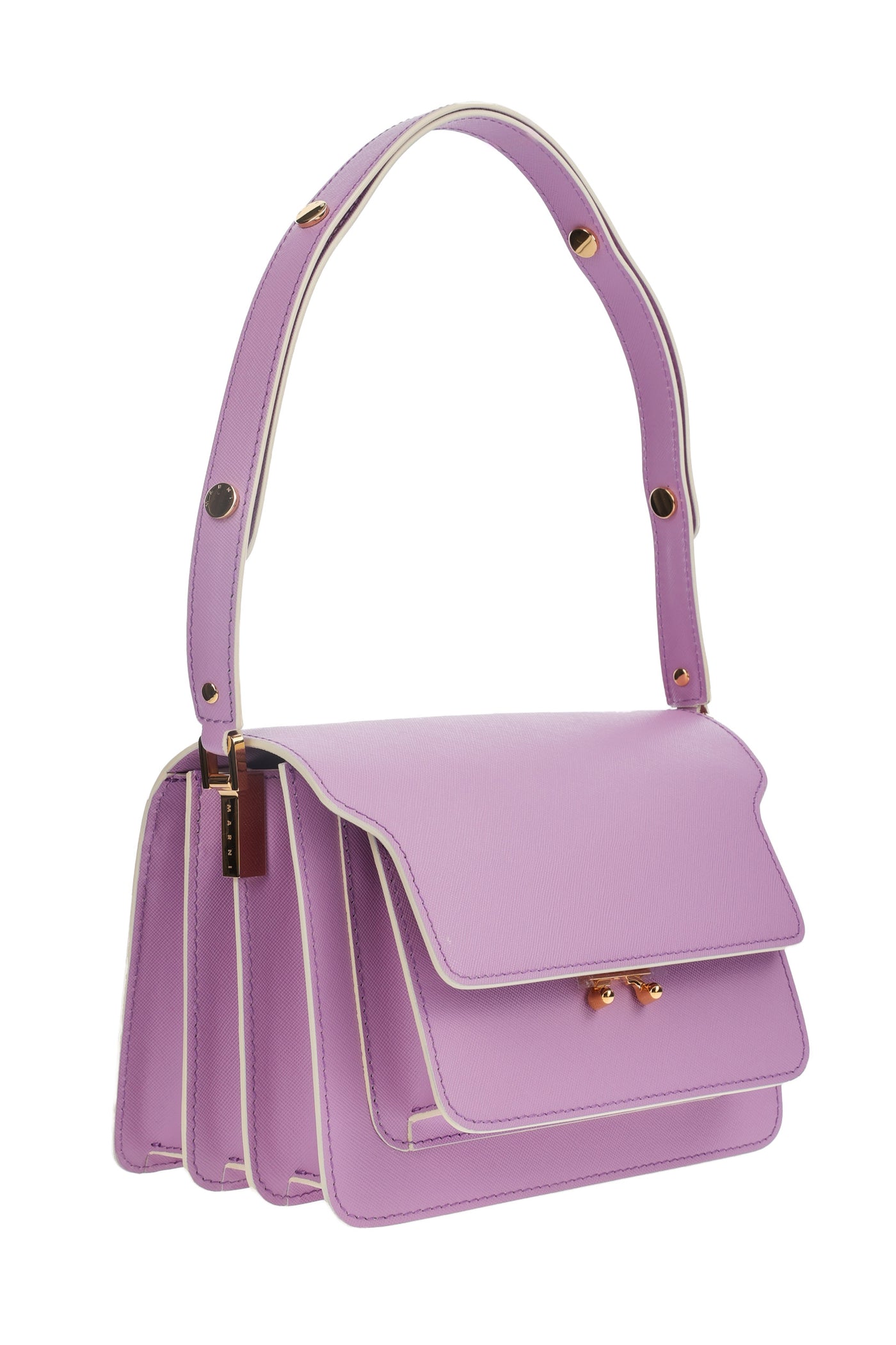 MARNI TRUNK LILAC SHOULDER AND SHOULDER BAG 