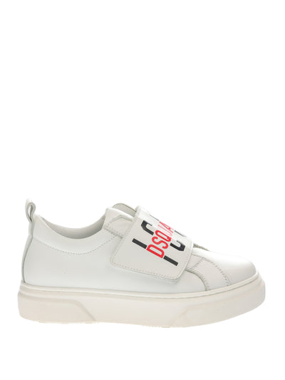 DSQUARED2 KIDS LEATHER SNEAKERS