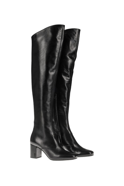 SAINT LAURENT LEATHER BOOTS