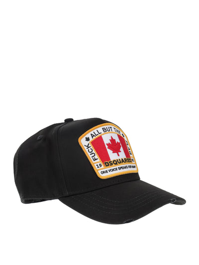 DSQUARED2 CANADA PATCH BLACK CAP