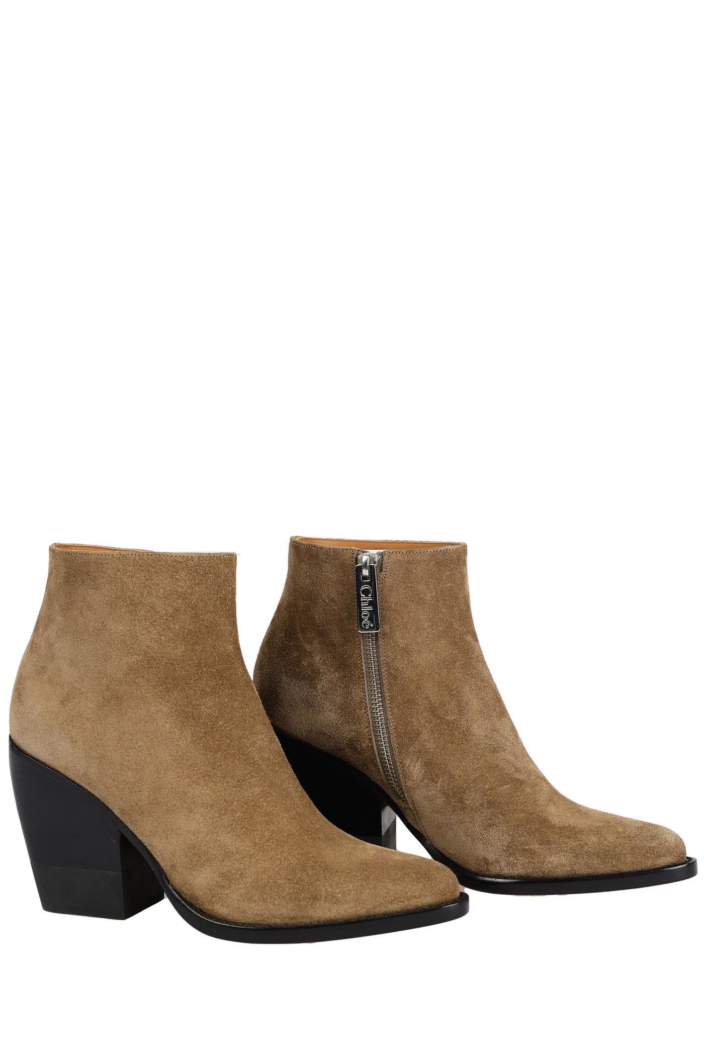 CHLOÉ LEATHER ANKLE BOOTS