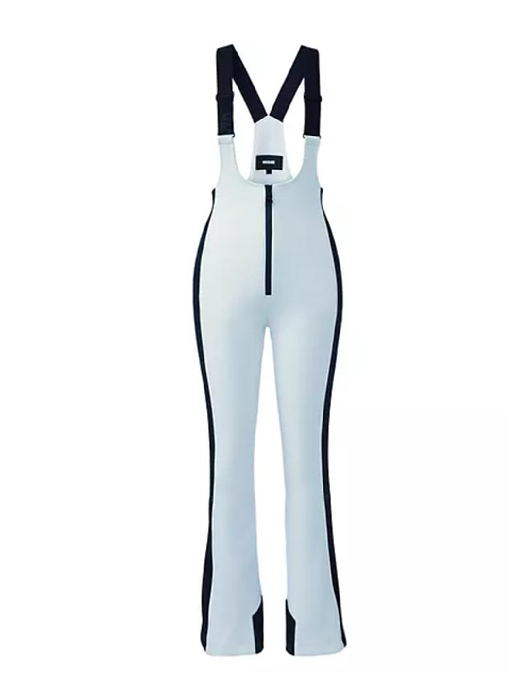 MACKAGE GIA AGILE-360 FITTED SKI PANTS WITH SUSPENDERS OFF WHITE