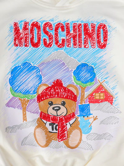 MOSCHINO KIDS SWEATSHIRT WITH HOOD