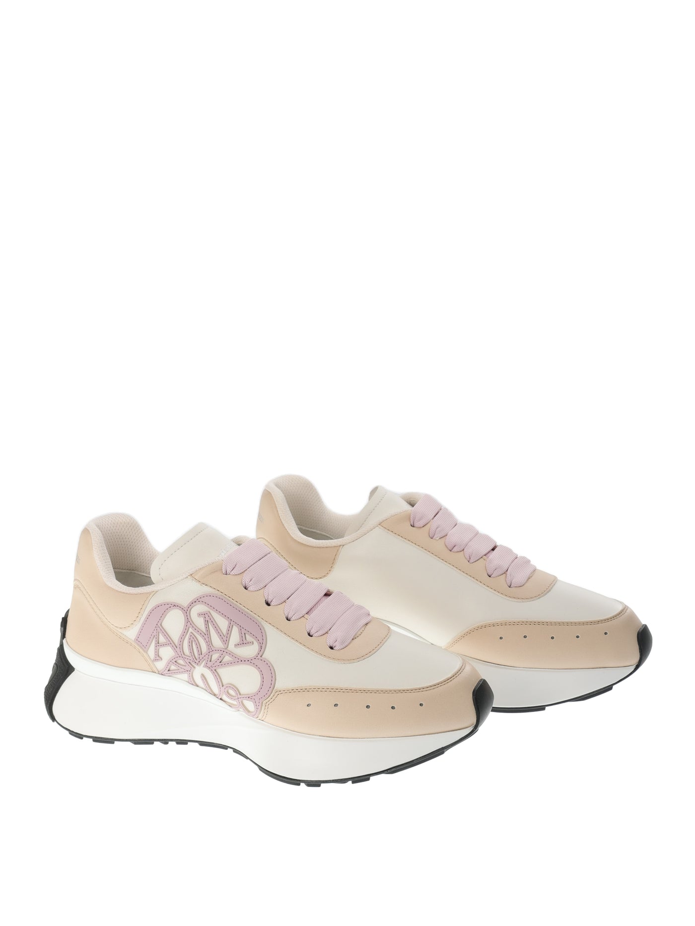 ALEXANDER MCQUEEN SPRINT RUNNER PINK SNEAKERS 