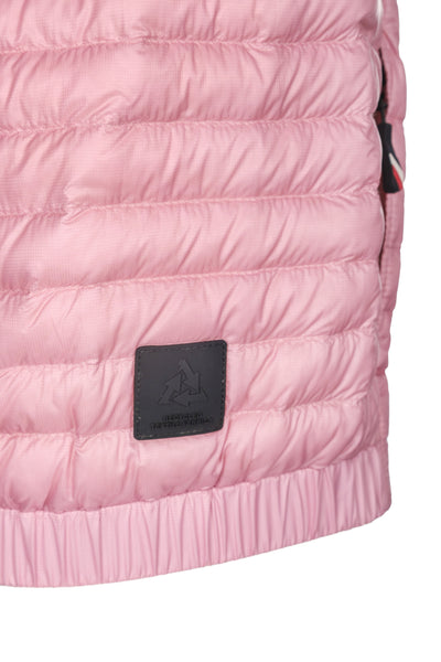 MONCLER GRENOBLE PINK SLEEVELESS DOWN JACKET