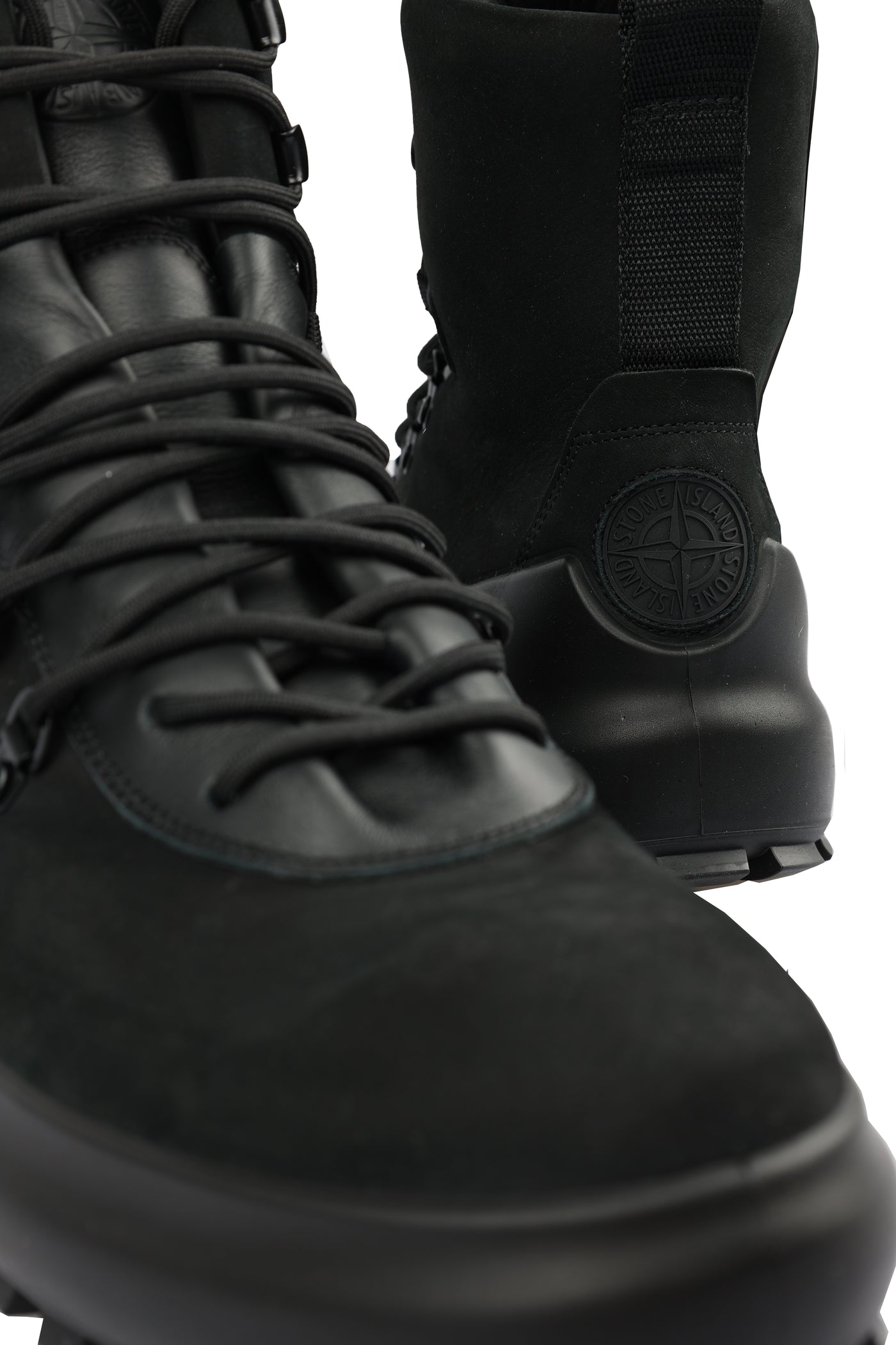 STONE ISLAND LEATHER BOOTS