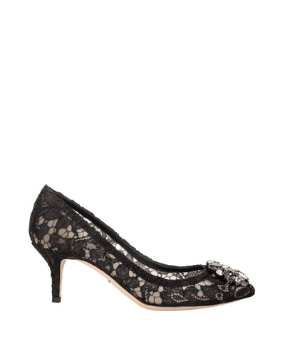 DOLCE & GABBANA BELLUCCI TAORMINA LACE PUMPS