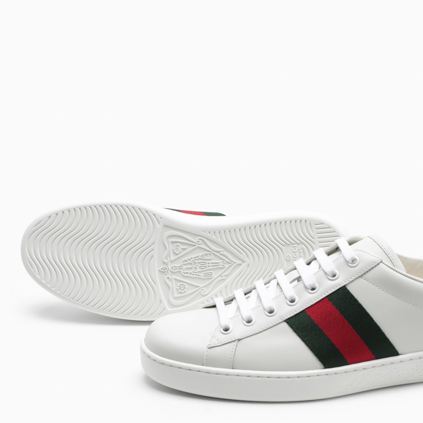 GUCCI ACE LEATHER SNEAKERS