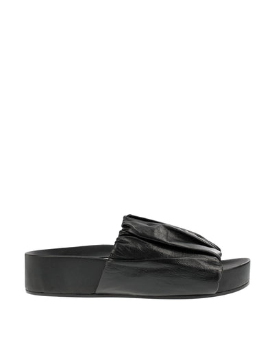 JIL SANDER BLACK STRAP SANDAL