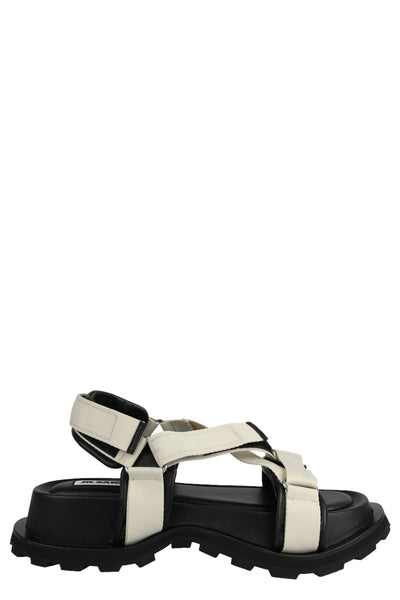 JIL SANDER LEATHER SANDALS