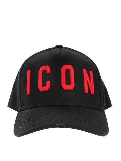 DSQUARED2 ICON BASEBALL CAP BLACK