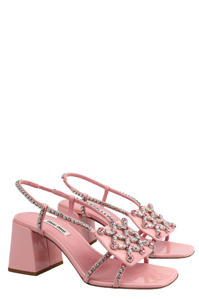 MIU MIU LEATHER HEELS SHOES