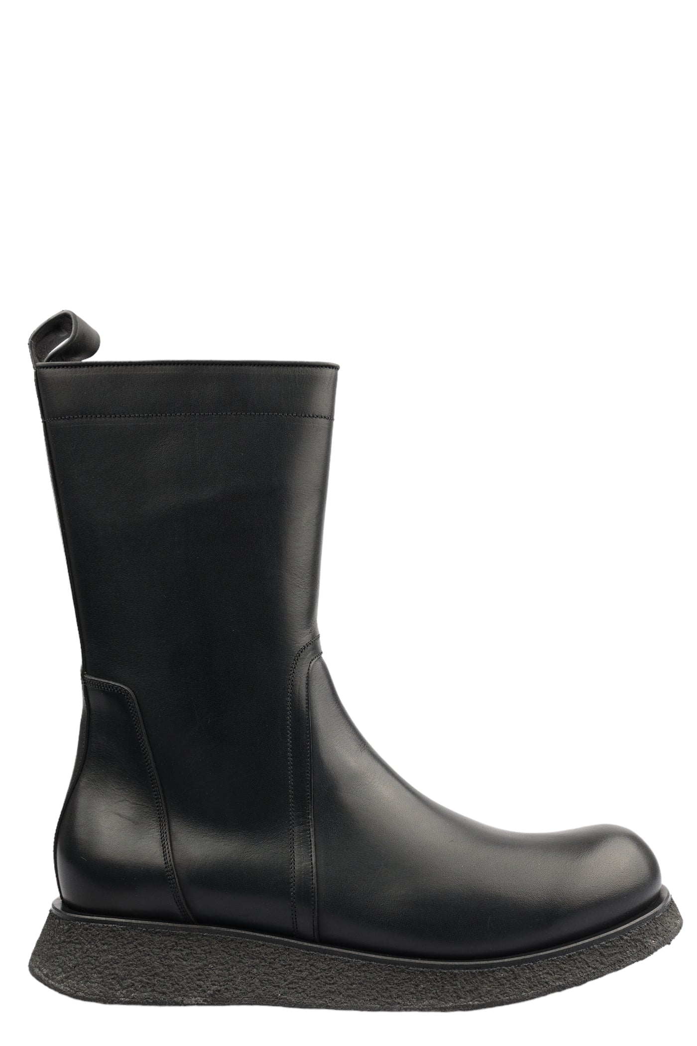 RICK OWENS LEATHER BOOTS