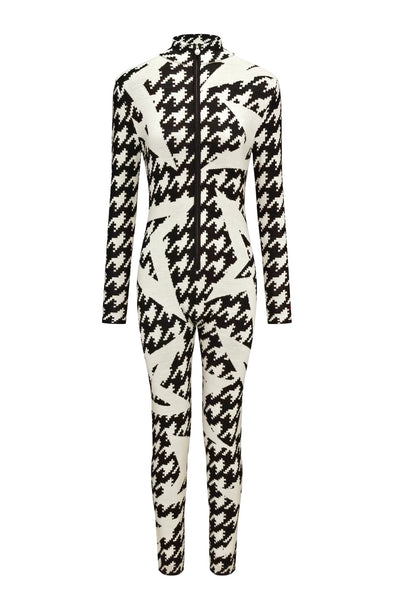 PERFECT MOMENT STAR ONESIE JUMPSUIT HOUNDSTOOTH