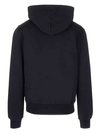 DOLCE & GABBANA BLACK HOODED SWEATSHIRT