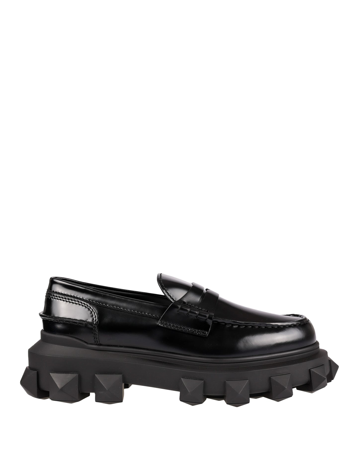 VALENTINO GARAVANI LEATHER MOCCASIN