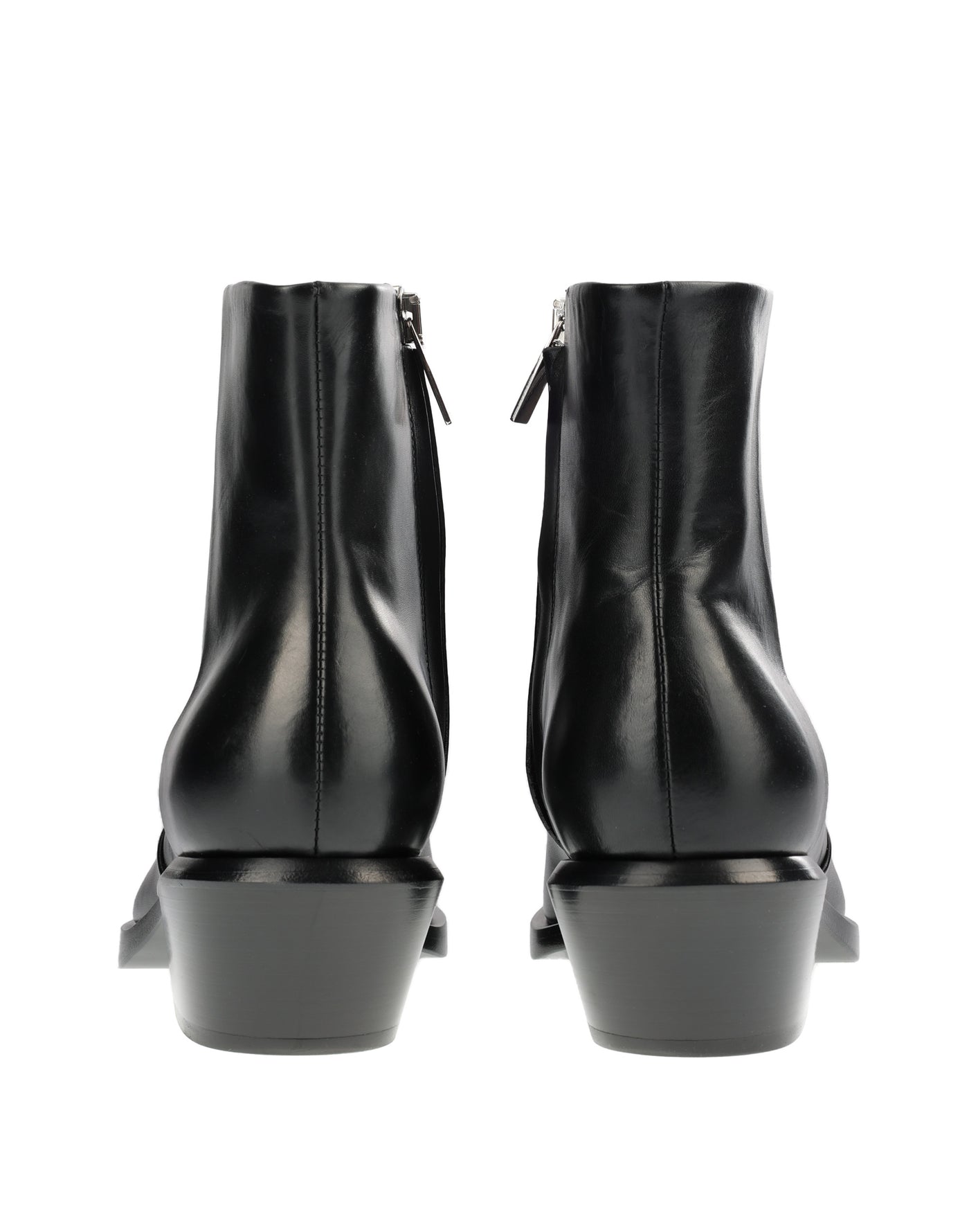 OFF-WHITE BLACK HEELED ANKLE BOOT