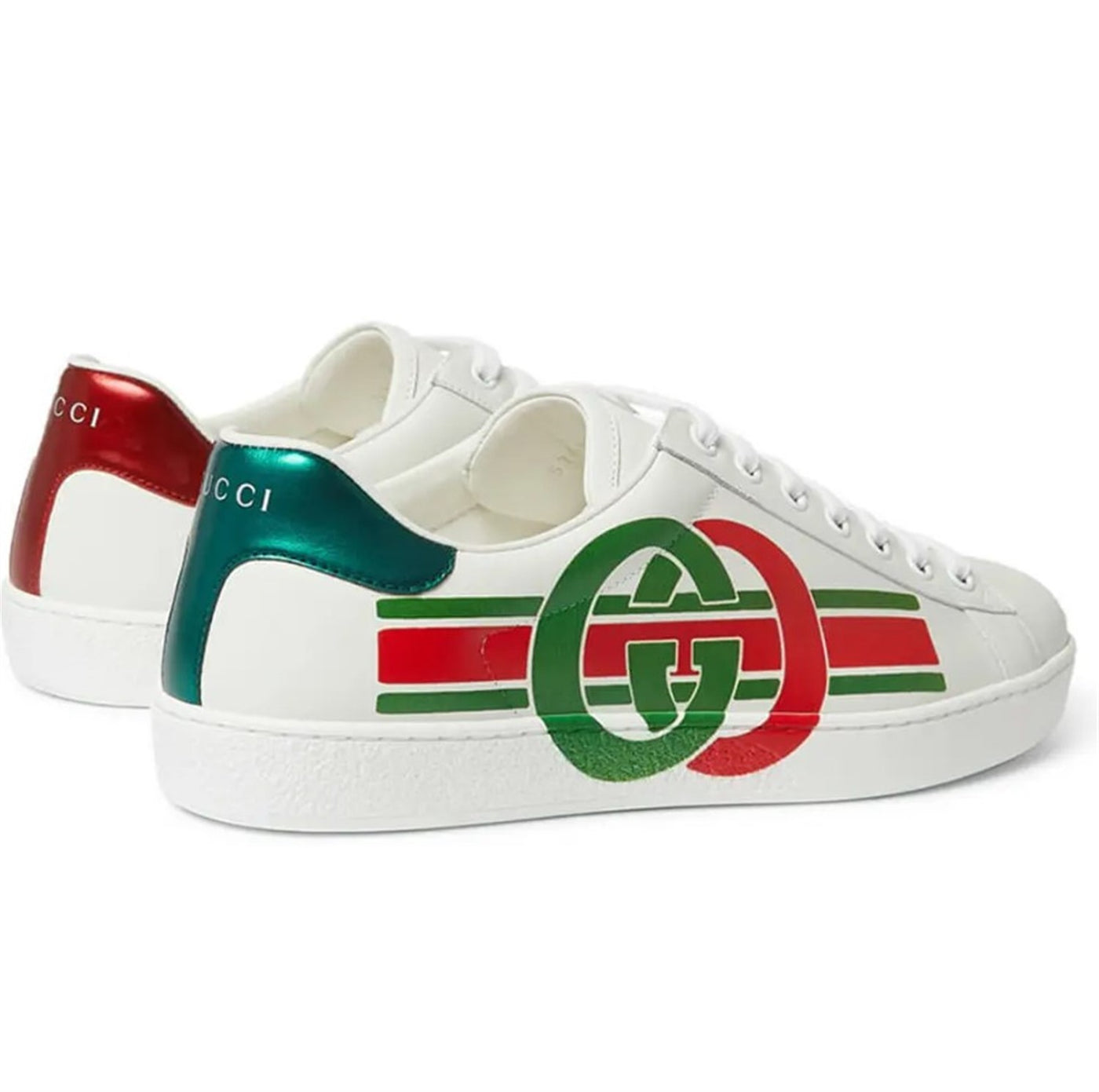 GUCCI ACE INTERLOCKING G WHITE SNEAKERS