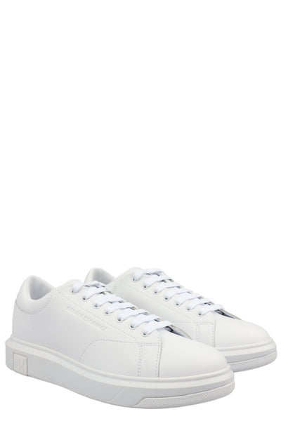 ARMANI EXCHANGE LEATHER SNEAKERS