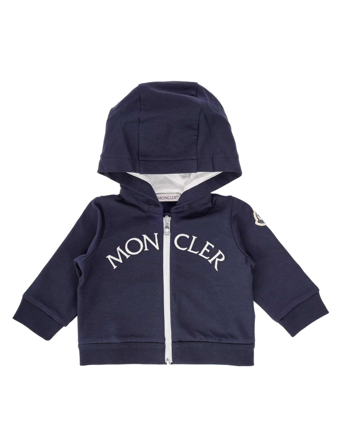 MONCLER KIDS SWEATSHIRTS WITH ZIP AND HOOD