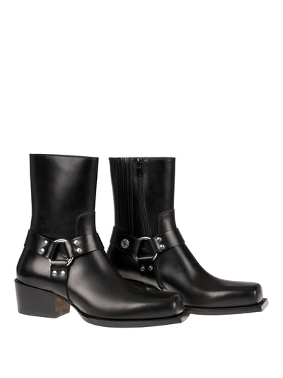 DSQUARED2 LEATHER ANKLE BOOTS