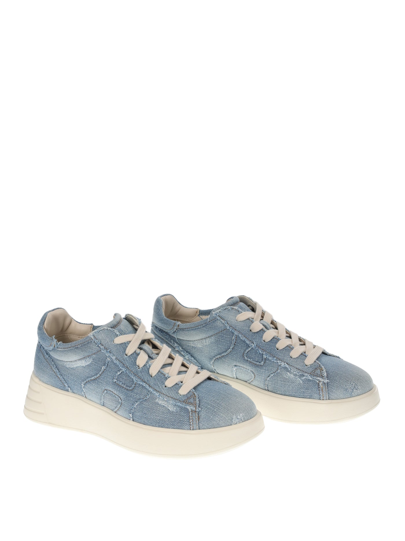 HOGAN LIGHT BLUE JEANS SNEAKERS 