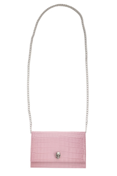 ALEXANDER MCQUEEN SKULL LILAC SHOULDER BAG 