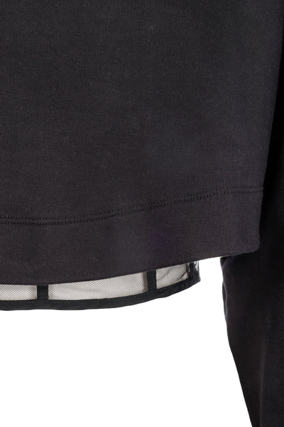 ALEXANDER MCQUEEN BLACK CROPPED SWEATSHIRT