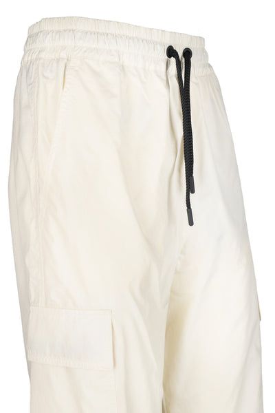 MONCLER GRENOBLE WHITE TROUSERS 