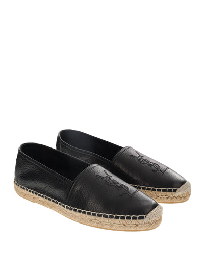 SAINT LAURENT BLACK ESPADRILLES