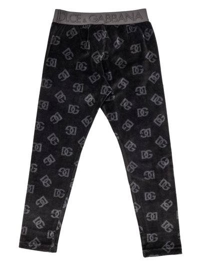 DOLCE&GABBANA KIDS PANTS WITH LOGO