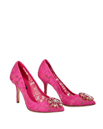 DOLCE & GABBANA BELLUCCI TAORMINA LACE PUMPS