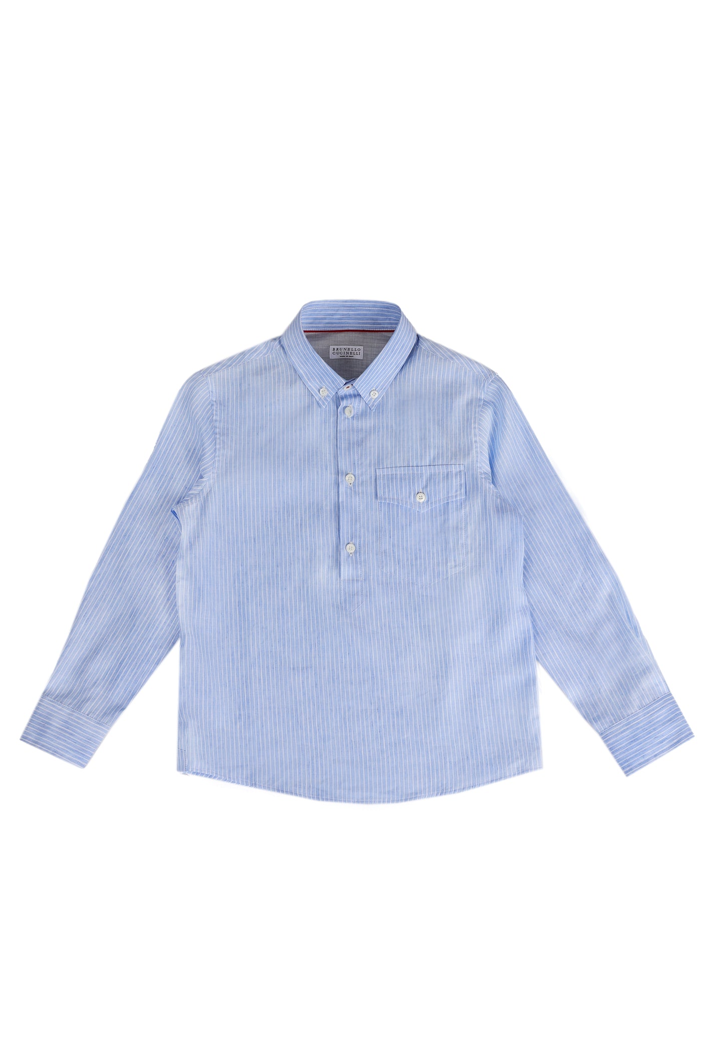 BRUNELLO CUCINELLI KIDS LINEN SHIRT