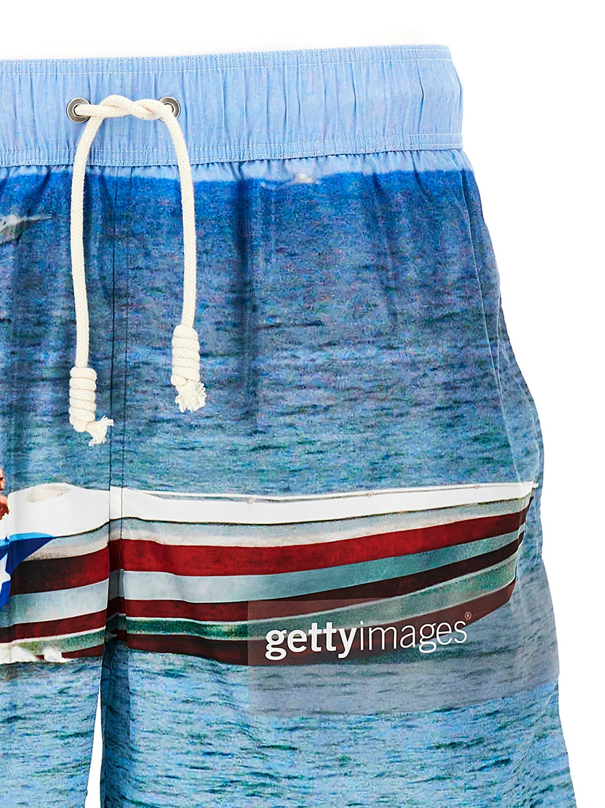 PALM ANGELS BLUE SWIM BOXERS