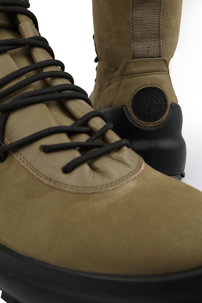 STONE ISLAND LEATHER BOOTS